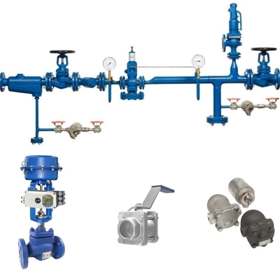 Spirax Sarco Control Ball Valve met ABB positioner en Spirax stoomval voor leidingen