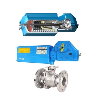 Stock Neles K-serie limietschakelaar dubbelwerkend B1 Valmet zuiger type kwart draai pneumatische actuatoren met kogelventil