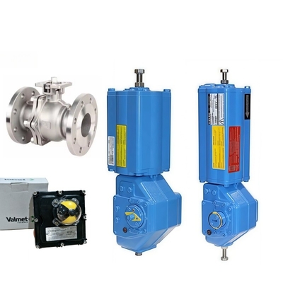 Stock Neles K-serie limietschakelaar dubbelwerkend B1 Valmet zuiger type kwart draai pneumatische actuatoren met kogelventil