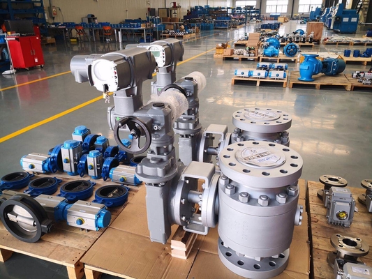 Chinese A2000 Electric Axial Flow Valve Fabrikant OEM AUMA Electric Valve Actuator Olie en gas Electric Control Valve