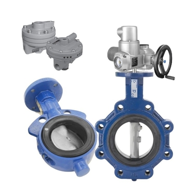 Elektrische bedieningskleppen met Keystone Butterfly Valve F990/F920 en Masoneilan BR200 met AUMA Electric Actuator for Pipes