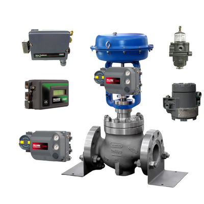Nieuwe regelklep en positiebepaler FISHER DVC2000/DVC6200 Spirax pneumatische actuator PN9000 en andere kleponderdelen op voorraad