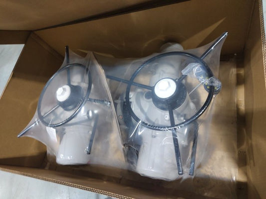 Grootdiameter vlinderklep met rotork IQ3 elektrische actuator en IB versnellingsbak