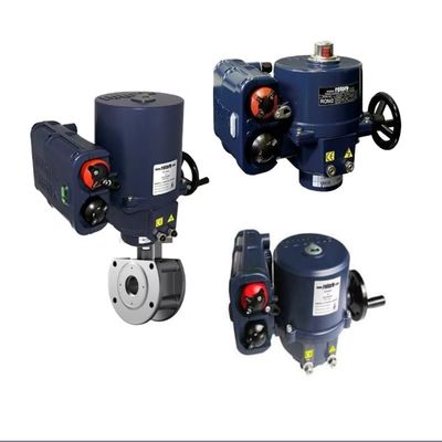 Chinese Merk Regelklep Kogelkraan Met Rotork ROM Draai-aandrijving Elektrische Actuatoren Met Lokale Bediening