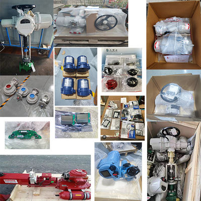 Chinese Merk Regelklep Kogelkraan Met Rotork ROM Draai-aandrijving Elektrische Actuatoren Met Lokale Bediening