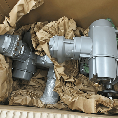 Gloednieuwe AUMA SA en GS multi-turn elektrische aandrijvingen China aangepaste elektrische axiale flow regelklep met grote diameter