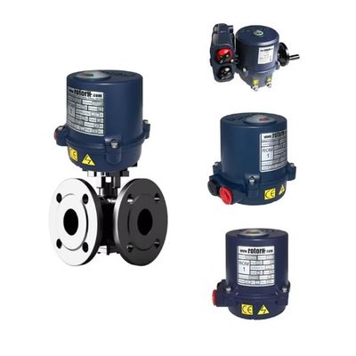 Chinese Merk Regelklep Kogelkraan met Rotork ROM Actuator Elektrisch