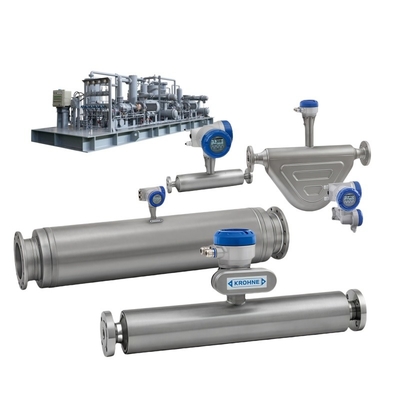 Coriolis-stroommeter Krohne OPTIMASS 1400 Liquid and Gas Flow Measuring Devices Coriolis-massa-stroommeters voor procescontrole