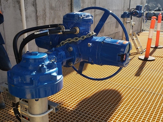 China Drukklep Skid Op maat gemaakte elektrische klep actuator Limitorque MX QX elektrische stroomcontrole klep prijs bij verkoop