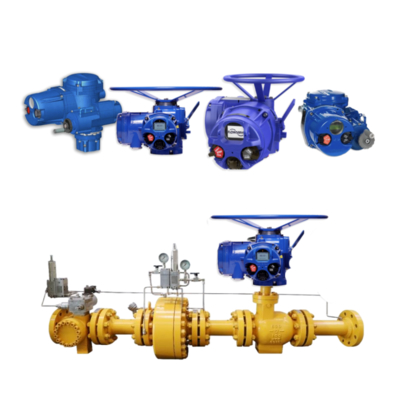 China Drukklep Skid Op maat gemaakte elektrische klep actuator Limitorque MX QX elektrische stroomcontrole klep prijs bij verkoop