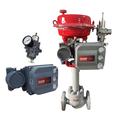 Fisher DVC6200 Digitale Valve Positioner Dubbelwerkende Pneumatische Sturing Valve