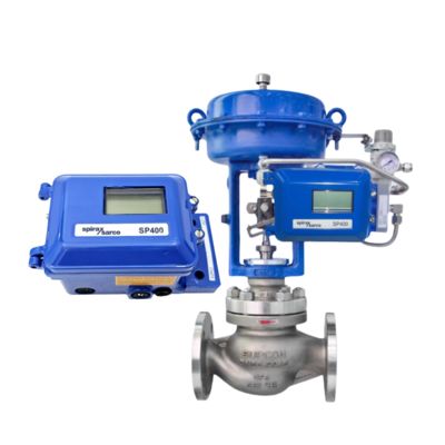 Pneumatische regelklep Spirax Sarco SP400 SP500 Intelligent Valve Controller
