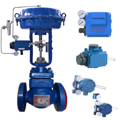 Nieuwe en originele pneumatische Spiraxsarco regelklep en positioneerder Azbil AVP300 en andere reserveonderdelen voor kleppen, voorraadleverancier