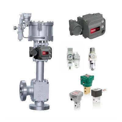 Chinese hogedrukregelkleppen met DVC6200 SIS Fisher-kleppositieregelaar SMC AW30 filterregelaar ASCO 8327 magneetventiel