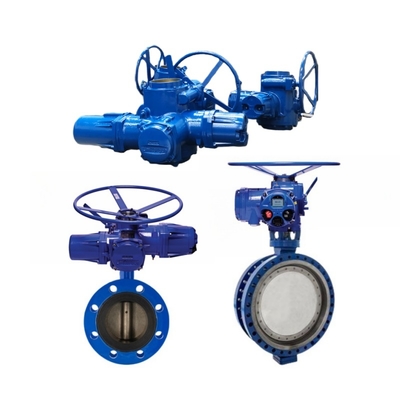 LNG Waterbehandeling Intelligente elektrische actuator Industrieel elektrisch drievoudig excentrisch vlinderklep