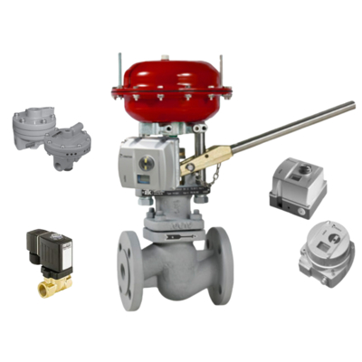 Original NELES Pneumatische besturingskleppen reserveonderdelen Mesto ND9000/7000 Positioner en Burkert Solenoïde Valve Stockleverancier