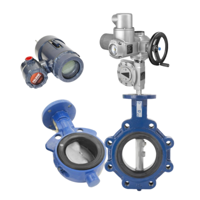 Nieuwe en originele Fisher Level Controller DLC3010 en Electric AUMA Actuator en Keystone F990 Series Butterfly Valve