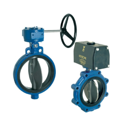 Keystone F990-serie Pneumatische vlinderklepflens DN25-DN300