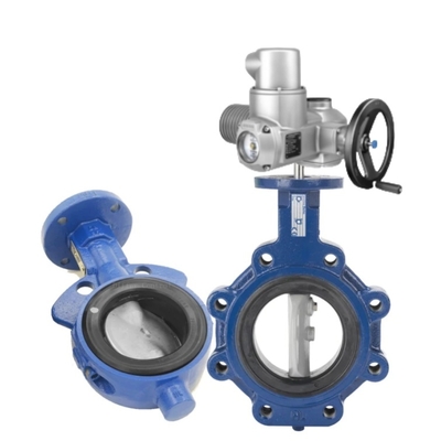 Flens DN25-DN300 Nieuwe Pneumatische Vlinderklep Keystone F990 Serie en AUMA Elektrische Aandrijving