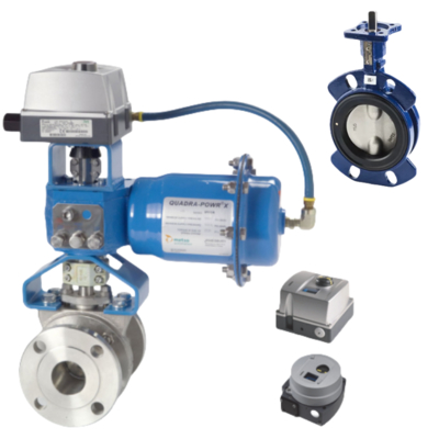 Algemene doel Resilient Seated Vlinderklep Keystone Valve en Neles Valmet Valve Positioner ND7000