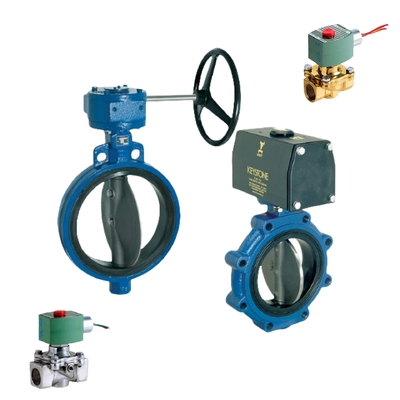 Algemene doel Resilient Seated Vlinderklep Keystone Valve en Neles Valmet Valve Positioner ND7000