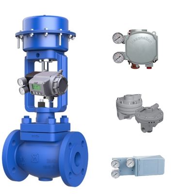 Pneumatische regelklep en kleponderdelen Masoneilan SVI2/SVI3/SVI1000 klepstandsteller en ASCO magneetventiel