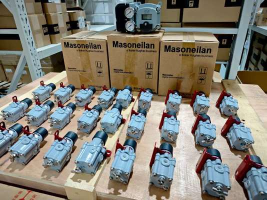 Chinese controleklep met yt-1000 pneumatisch Slim klepinstelmechanisme en masoneilan regelgever 78-40