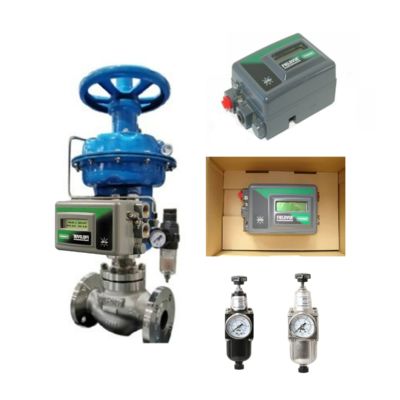 SAMSON 3222-serie Pneumatische regelklep met Fisher 3582i positioner
