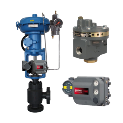 Fisher 2625 Series Volume Booster met 3/4 NPT-verbinding