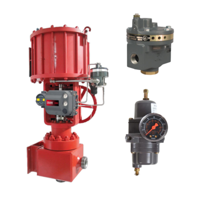 Fisher 2625 Series Volume Booster met 3/4 NPT-verbinding