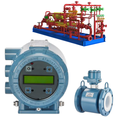 Rosemount 8732E magnetische flowmeter 38:1 turndown 10.5-35V DC