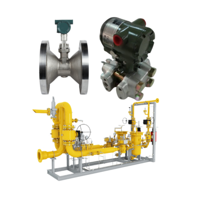 Klepomschakelapparaat uitgerust met een Yokogawa VY-serie werveldebietmeter en EJX115A lage-debietzender