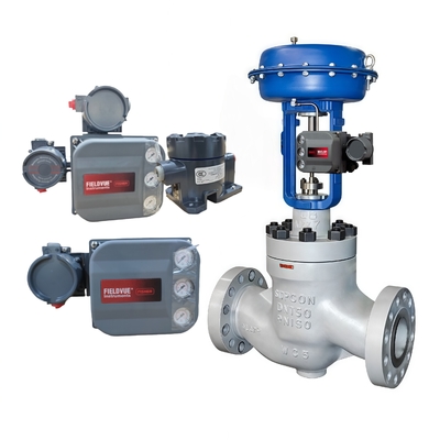 Voorraadleverancier Emerson Fisher DVC6200 Digitale Klepstandregelaars Aangepaste Kolen Chemische Industrie ACV Zwart Water Hoekkleppen