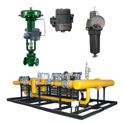 Besturingsklep met Fisher 846 I/P-omvormer en TopWorx GO-schakelaar model 73 / model 81 limietschakelaar en Fisher DVC6200-kleppositionator voor hoge precisiebesturing in ruwe omgevingen