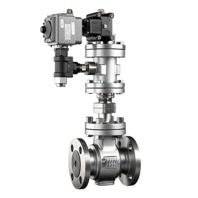 Besturingsklep met Fisher 846 I/P-omvormer en TopWorx GO-schakelaar model 73 / model 81 limietschakelaar en Fisher DVC6200-kleppositionator voor hoge precisiebesturing in ruwe omgevingen