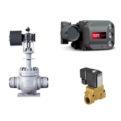 Fisher DVC6200 Pneumatische Klepbesturing Kleppositieregelaar Smart Positieregelaar en Buerkert Type 5404 Magneetventiel