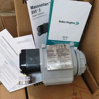 Regelklep met Baker Hughes Masoneilan Smart Valve Positioner SVI2-21123121 SVI2-21123121 met YTC YT-200 Pneumatische Booster