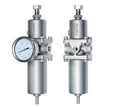 Emerson Asco roestvrijstalen 342A persluchtfilterregelaar op maat gemaakte Fisher DVC6200 klepcontroller