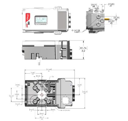 China WUZHONG Hoogdrukscontrole klep EAC-certificering Flowserve Logix 420 520MD 3200MD 3800 Klep positioners