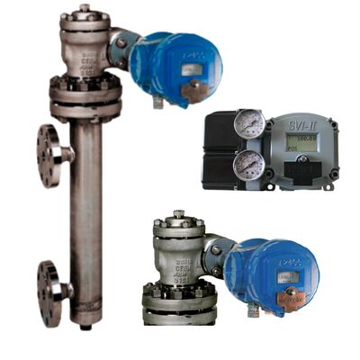 Producten van de olie- en gasindustrie: Masoneilan 12400-serie Digitale niveauszender en Masoneilan Valve Positioner SVI2 SVI1000 SVI3