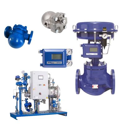 Nieuwe pneumatische regelklep KE73 SPIRAX SARCO klep en FT14 FTGS14 kogelvlotter condenspot DN25 PN16