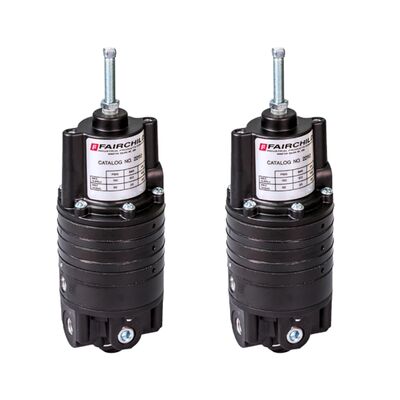 Masoneilan SVI1000G/IM intelligente klep positioner met magnetische feedbackfunctie, gecombineerd met Rotork Fairchild M22 pneumatische relais