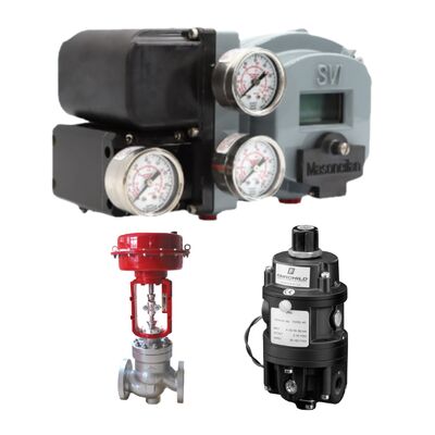 Fairchild T5700 elektronisch gecontroleerde pneumatische sensor en Masoneilan SVI2AP/SVI II serie SVI2AP-21123111 klep positioner (met LCD display), gloednieuw, op voorraad.