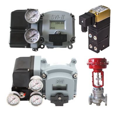 Rotork Fairchild T7800 I/P transducer + Masoneilan SVI2 AP/SVI2 serie SVI2AP-22123111 dubbelwerkende intelligente klep positioner, in voorraad.