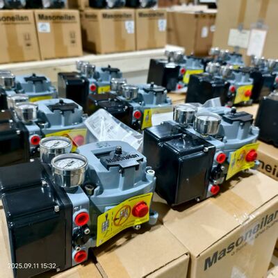 Rotork Fairchild T7800 I/P transducer + Masoneilan SVI2 AP/SVI2 serie SVI2AP-22123111 dubbelwerkende intelligente klep positioner, in voorraad.