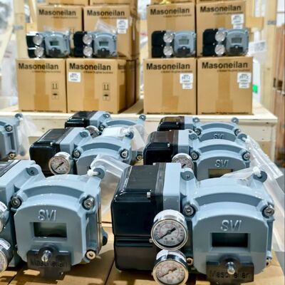 Rotork Fairchild T7800 I/P transducer + Masoneilan SVI2 AP/SVI2 serie SVI2AP-22123111 dubbelwerkende intelligente klep positioner, in voorraad.