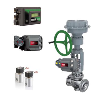 Olie- en gasindustrie Pneumatische klepstandsteller Fisher DVC2000 DVC6200 3661 en ASCO 2-weg magneetventiel