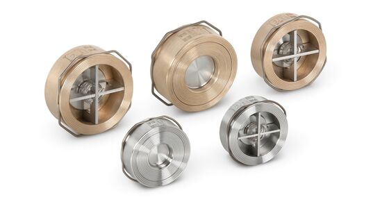 Industriële pijpleidingen VYC Disc Piston Check Valve 1/4 Messing 304 316 Niet-Retour Valve voor waterdampgas