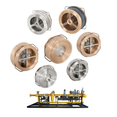 Industriële pijpleidingen VYC Disc Piston Check Valve 1/4 Messing 304 316 Niet-Retour Valve voor waterdampgas