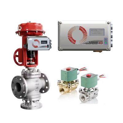 ASCO Solenoïde kleppen en Flowserve Logix 520MD Digitale Hart Valve Positioner Valve Controller